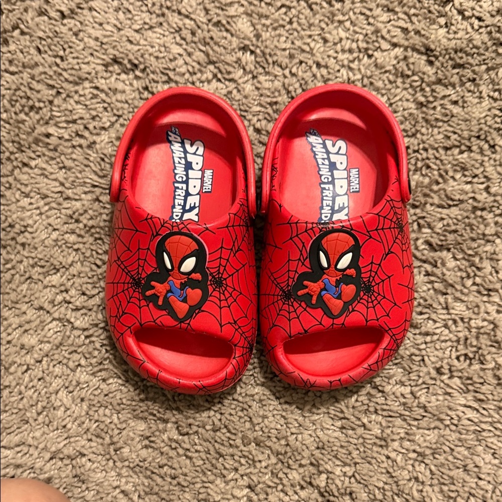 Marvel Spidey Red Kids Slippers